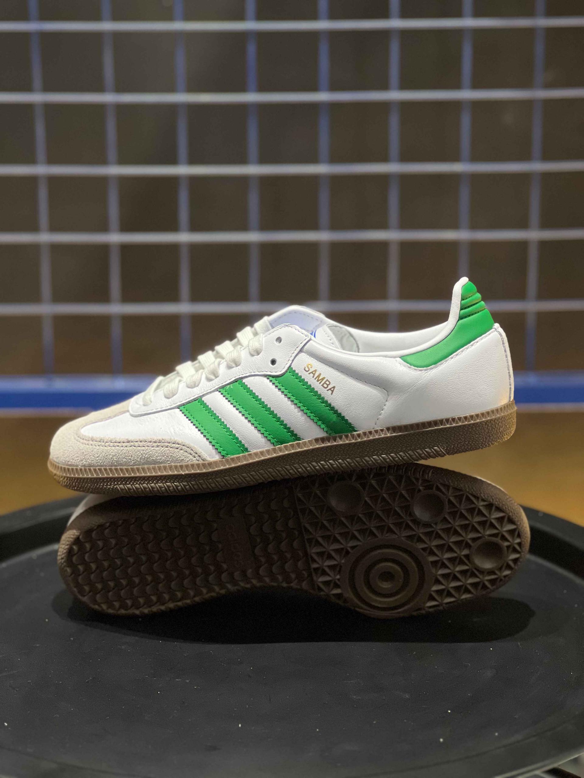 Adidas Samba OG  "Cloud White/Green"
