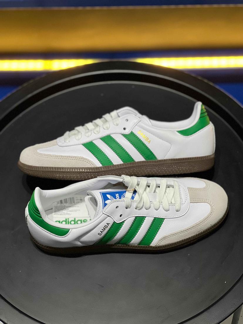 Adidas Samba OG  "Cloud White/Green"