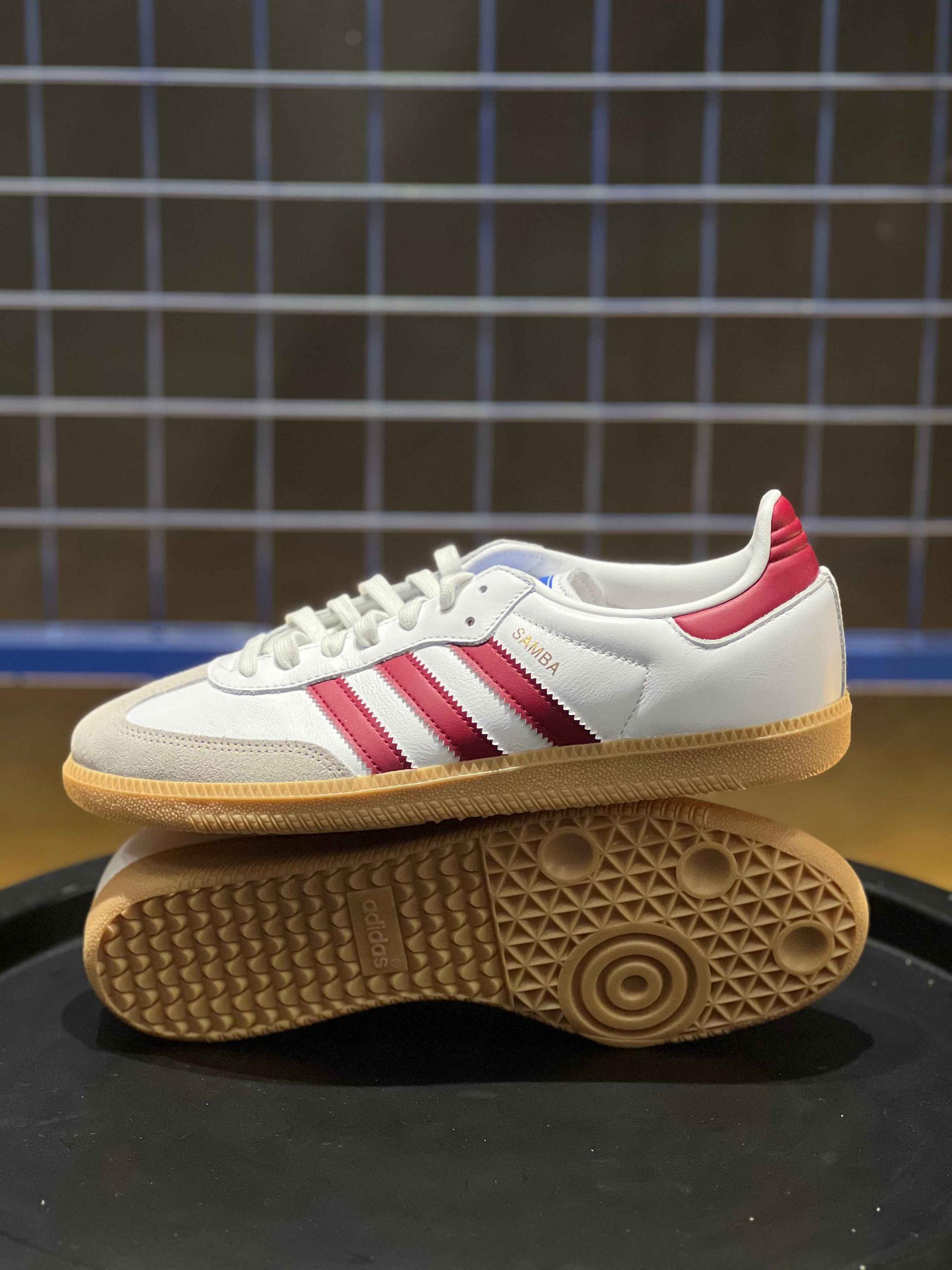 Adidas Samba OG  "Cloud White/Burgundury"