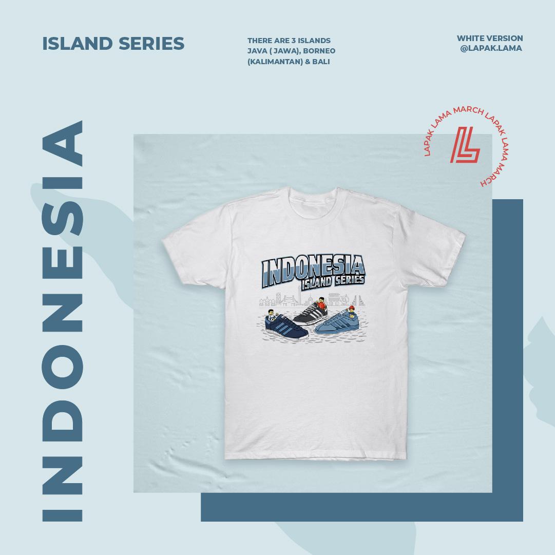 EX Tshirt "LL Indonesia Island Series White"