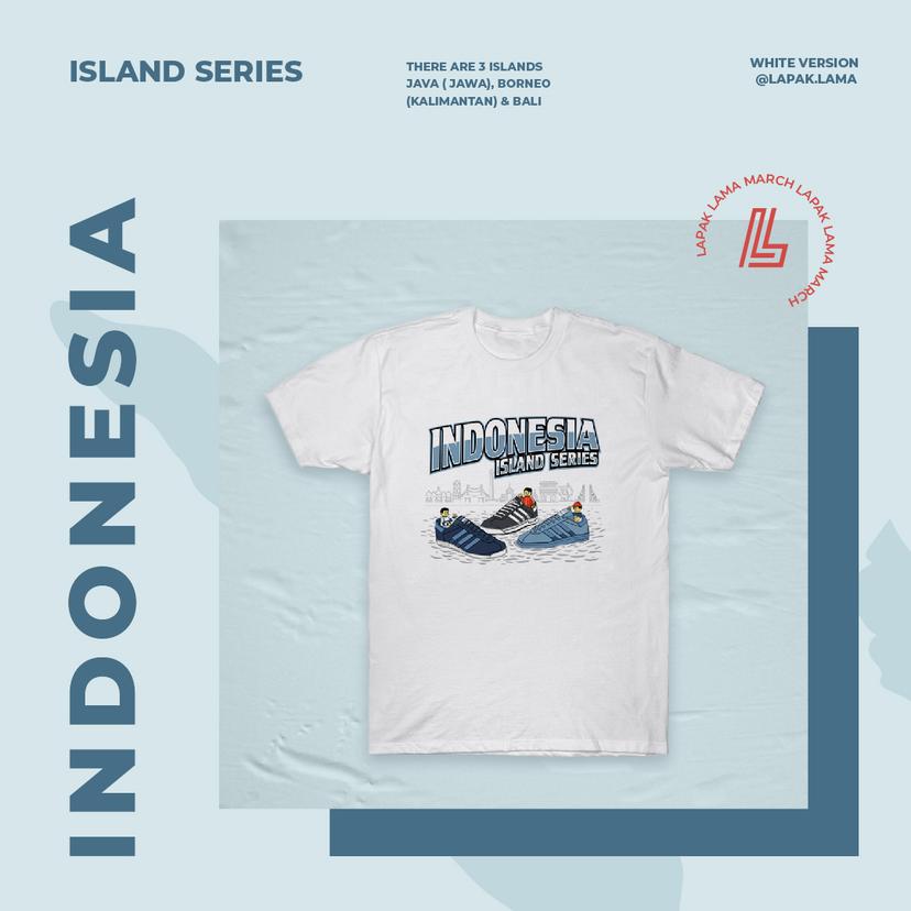 EX Tshirt "LL Indonesia Island Series White"