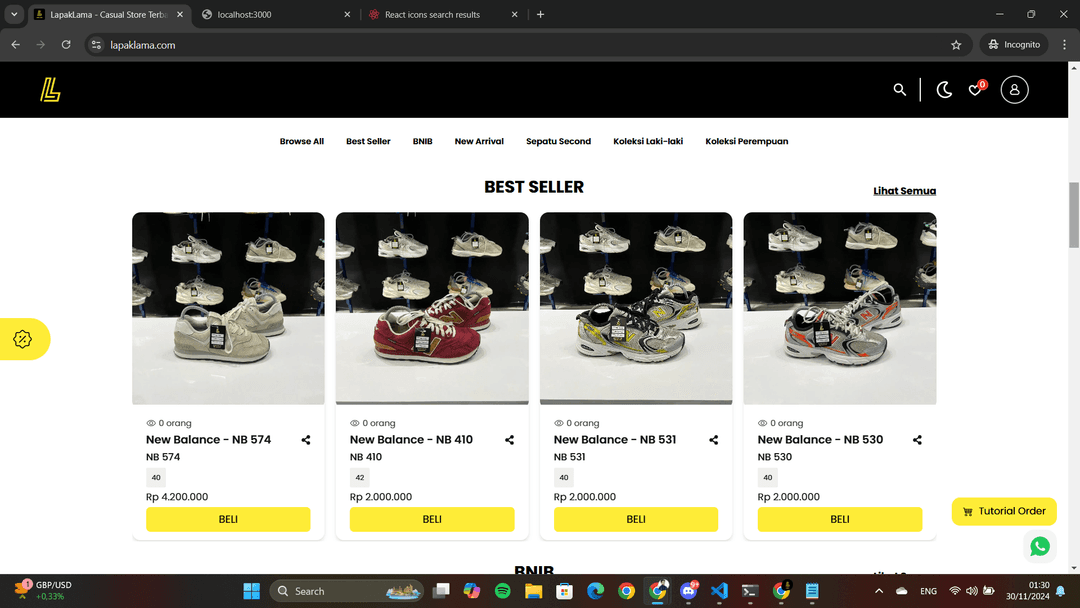 Tutorial order image